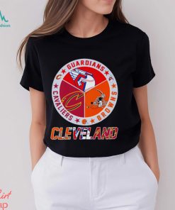 Cleveland Guardians Cleveland Browns Cleveland Cavaliers logo Cleveland city 2023 shirt