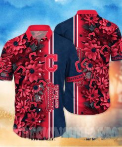 Cleveland Indians MLB Flower All Over Print Unisex Hawaiian Shirt