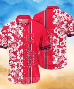 Cleveland Indians MLB Flower All Over Printed 3D Hawaiian Shirt