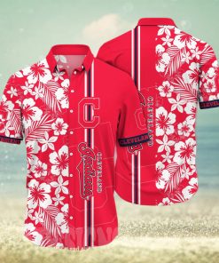 Cleveland Indians MLB Flower All Over Printed 3D Hawaiian Shirt