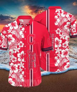 Cleveland Indians MLB Flower All Over Printed 3D Hawaiian Shirt