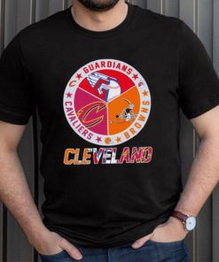 Cleveland Sport team Cleveland Guardians Cleveland Browns and Cleveland Cavaliers shirt