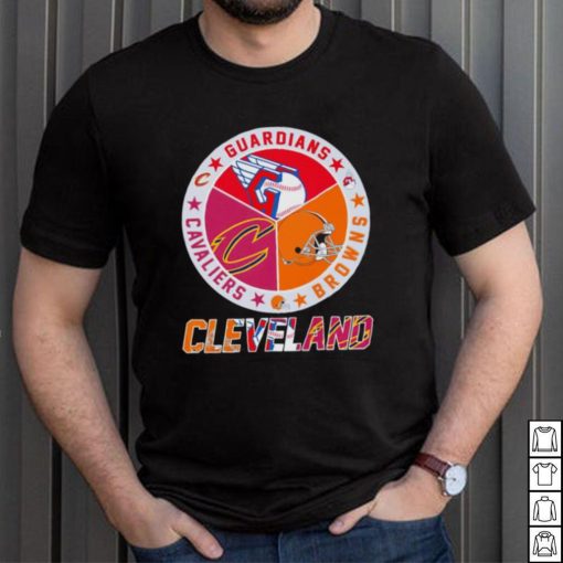 Cleveland Sport team Cleveland Guardians Cleveland Browns and Cleveland Cavaliers shirt