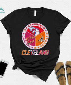 Cleveland Sport team Cleveland Guardians Cleveland Browns and Cleveland Cavaliers shirt