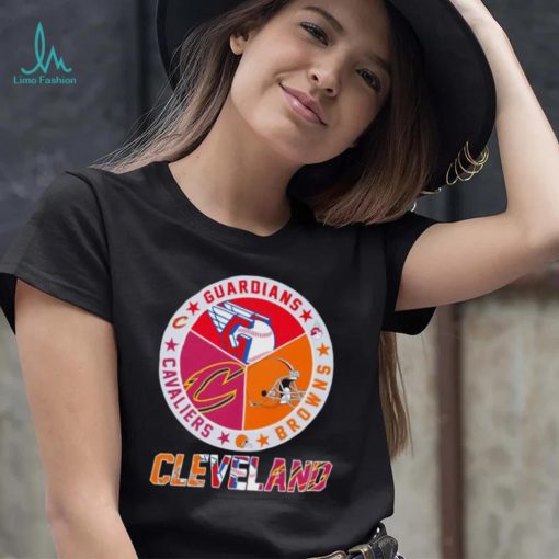Cleveland Sport team Cleveland Guardians Cleveland Browns and Cleveland Cavaliers shirt