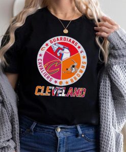 Cleveland Sport team Cleveland Guardians Cleveland Browns and Cleveland Cavaliers shirt