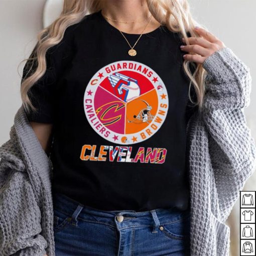 Cleveland Sport team Cleveland Guardians Cleveland Browns and Cleveland Cavaliers shirt