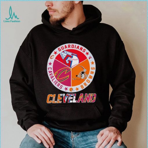 Cleveland Sport team Cleveland Guardians Cleveland Browns and Cleveland Cavaliers shirt