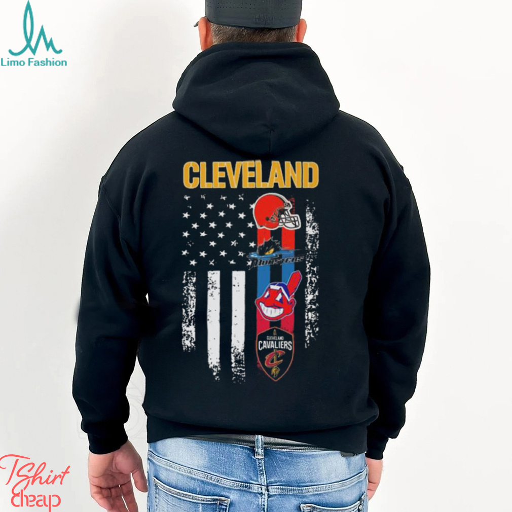 Team Cleveland Browns Indians Cavs Hooded Sweatshirt