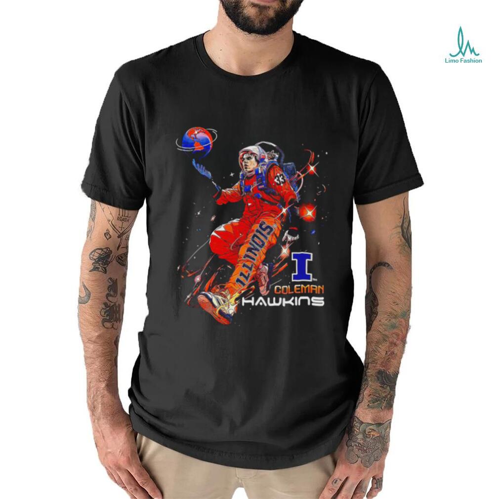 Coleman Hawkins Illinois Fighting Illini To The Moon shirt Coleman Hawkins Illinois Fighting Illini To The Moon shirt