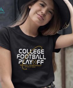 College Football Playoff 2024 National Championship Game Space Black T Shirt