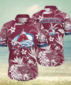 Colorado Avalanche NHL Floral Full Printed 3D Hawaiian Shirt 5fZSa5AXJ