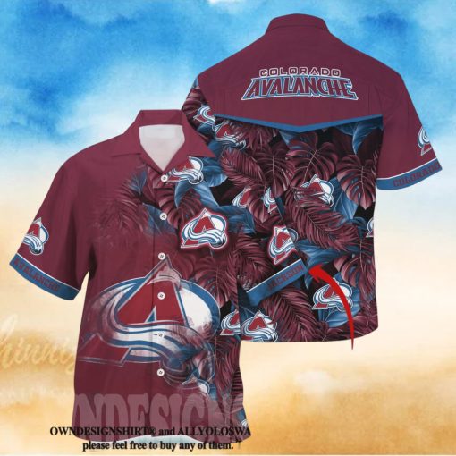 Colorado Avalanche NHL Summer Unisex Full Print Hawaiian Shirt