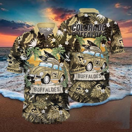 Colorado Buffaloes NCAA Flower 3D All Over Print Hawaiian Shirt