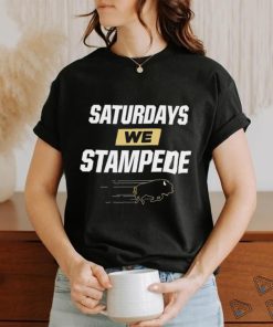 Colorado Buffaloes Saturdays we Stampede logo shirt