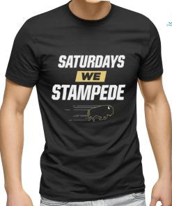 Colorado Buffaloes Saturdays we Stampede logo shirt