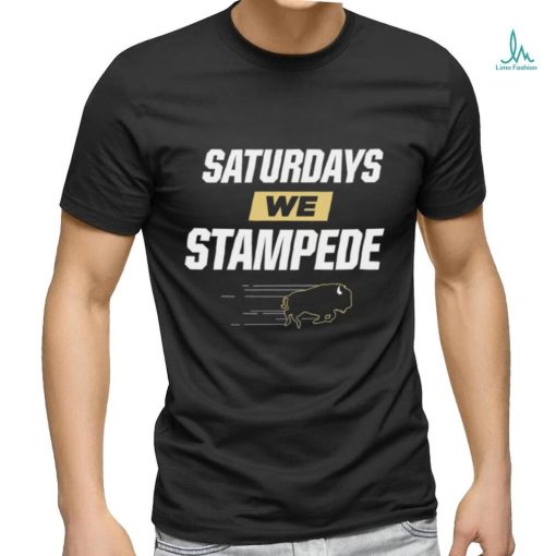 Colorado Buffaloes Saturdays we Stampede logo shirt