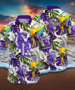 Colorado Rockies MLB Floral Full Print Unisex Hawaiian Shirt