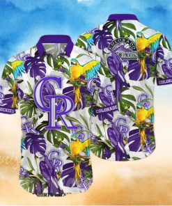 Colorado Rockies MLB Floral Full Print Unisex Hawaiian Shirt