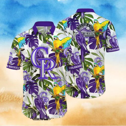 Colorado Rockies MLB Floral Full Print Unisex Hawaiian Shirt