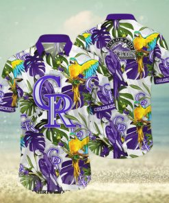 Colorado Rockies MLB Floral Full Print Unisex Hawaiian Shirt