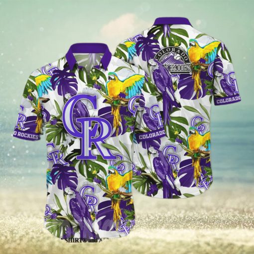 Colorado Rockies MLB Floral Full Print Unisex Hawaiian Shirt