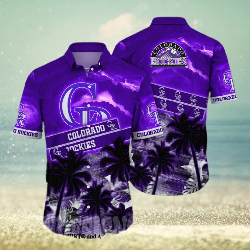 Colorado Rockies MLB Floral Tropical Unisex Full Print Hawaiian Shirt