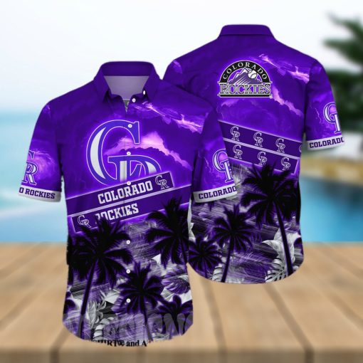 Colorado Rockies MLB Floral Tropical Unisex Full Print Hawaiian Shirt