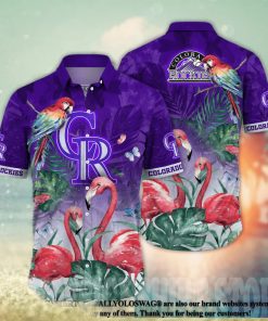 Colorado Rockies MLB Flower Full Printed Hawaiian Shirt