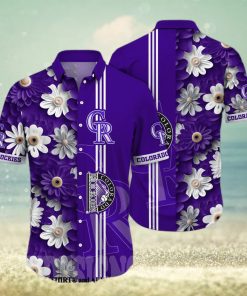 Colorado Rockies MLB Flower Unisex Hawaiian Shirt