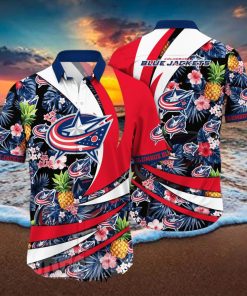 Columbus Blue Jackets NHL Floral Classic Hawaiian Shirt