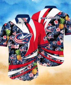 Columbus Blue Jackets NHL Floral Classic Hawaiian Shirt