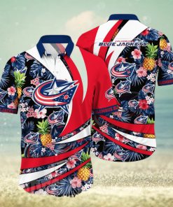 Columbus Blue Jackets NHL Floral Classic Hawaiian Shirt