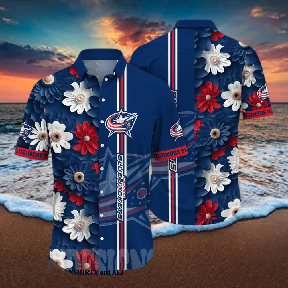 Columbus Blue Jackets NHL Hawaiian Shirt Ice Cream Seasontime Aloha Shirt -  Limotees