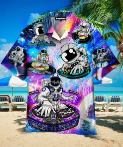 Cool Astronaut Dj Music Party Hawaiian Shirt