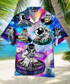 Cool Astronaut Dj Music Party Hawaiian Shirt