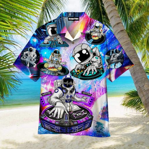 Cool Astronaut Dj Music Party Hawaiian Shirt