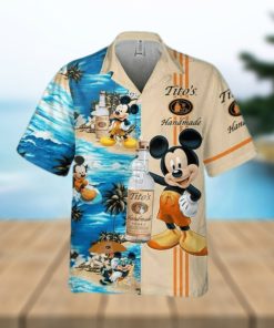 Cool Mickey Mouse Disney Tito’s Handmade Vodka Hawaiian Shirt