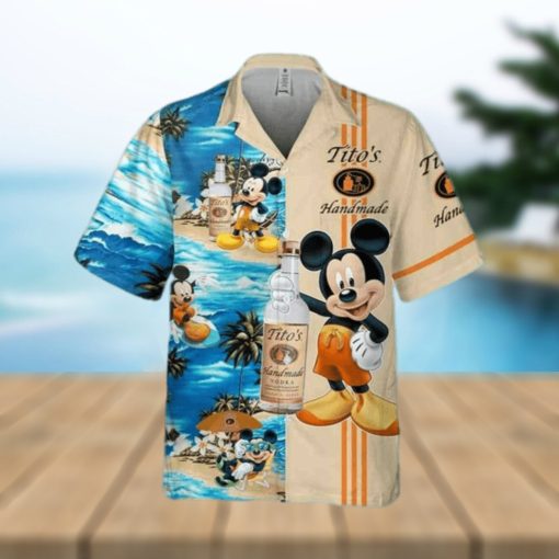 Cool Mickey Mouse Disney Tito’s Handmade Vodka Hawaiian Shirt