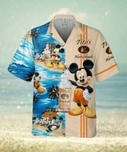 Cool Mickey Mouse Disney Tito’s Handmade Vodka Hawaiian Shirt