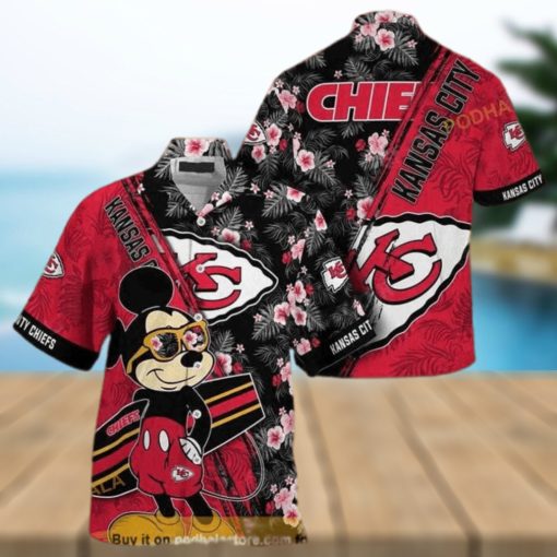 Cool Mickey NFL Kansas City Chiefs Hawaiian Shirt