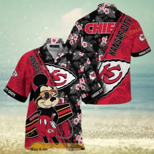 Cool Mickey NFL Kansas City Chiefs Hawaiian Shirt