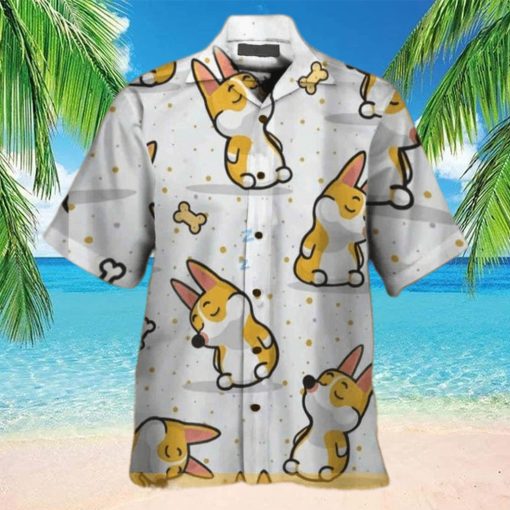 Corgi Chibi Funny Hawaiian Shirt Gift For Beach Lovers