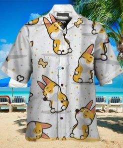 Corgi Chibi Funny Hawaiian Shirt Gift For Beach Lovers