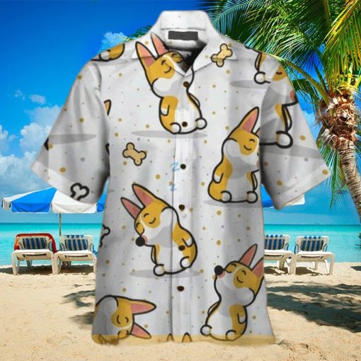 Corgi Chibi Funny Hawaiian Shirt Gift For Beach Lovers