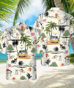 Corgi Hawaii Beach Hawaiian Shirt