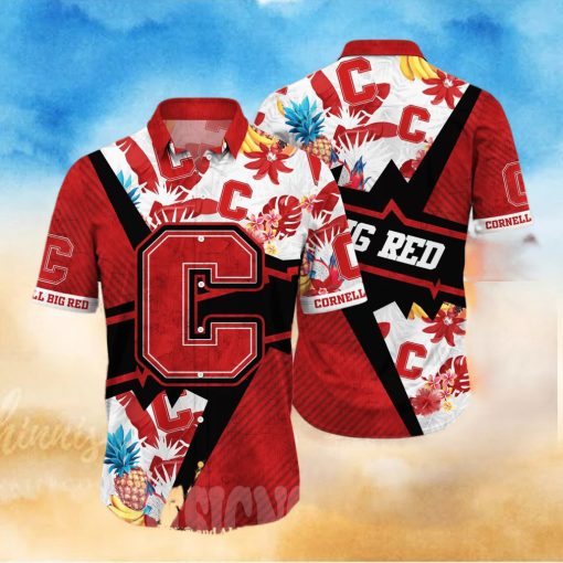 Cornell Big Red NCAA Floral All Over Print Classic Hawaiian Shirt