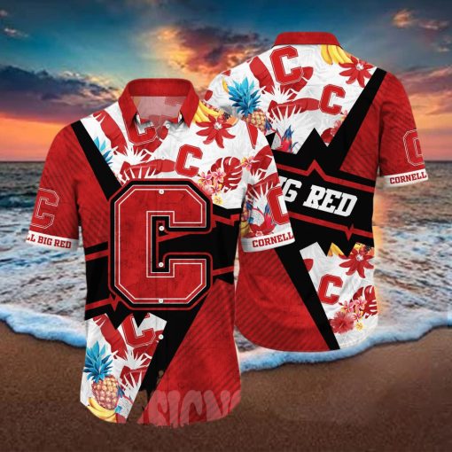 Cornell Big Red NCAA Floral All Over Print Classic Hawaiian Shirt