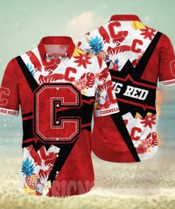 Cornell Big Red NCAA Floral All Over Print Classic Hawaiian Shirt