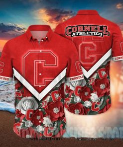 Cornell Big Red NCAA Floral Full Printing Hawaiian Shirt